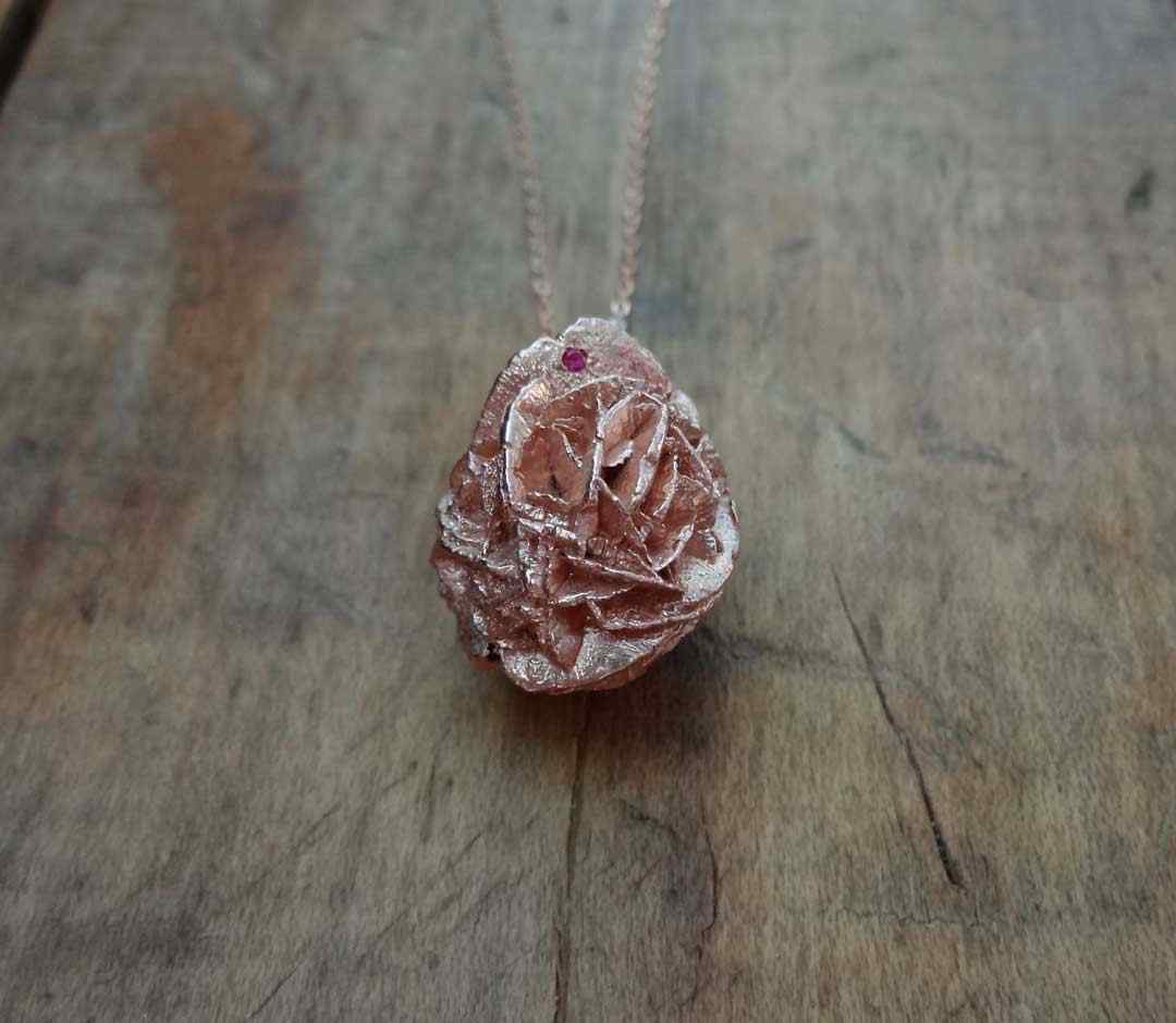 necklace Pendant Rose DessertRose Unusual Gold Rosegold Silver