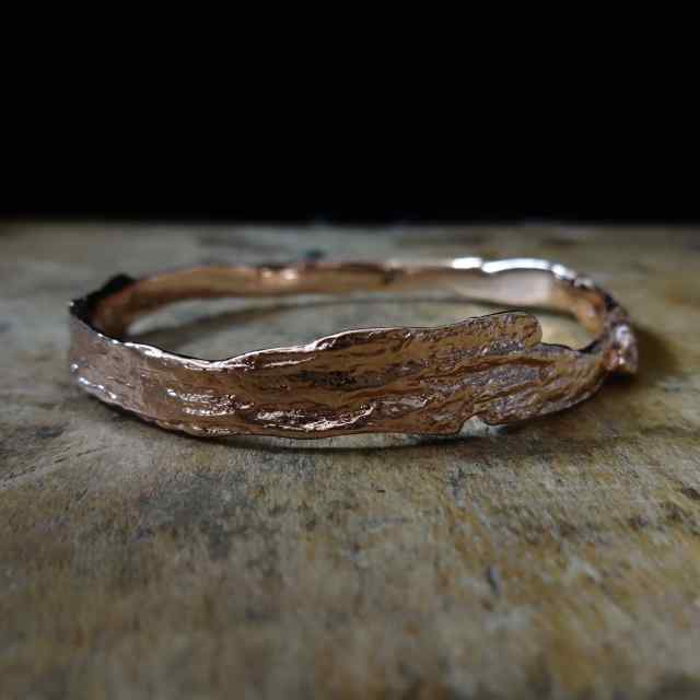 Driftwood Skinny Bangle PETITE, Gold Rose Gold, Silver 